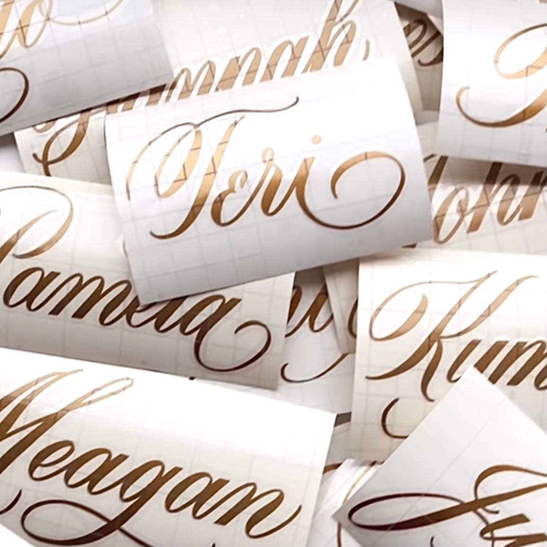 Custom Calligraphy Vinyl Die Cut Name Sticker – Calligraphy.org